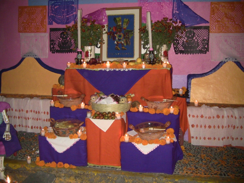 Altar em casa familiar de Tepoztlan